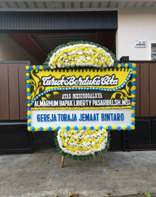 Papan Bunga Duka di Rajabasa